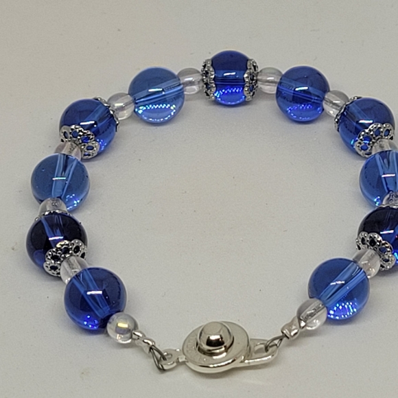 Teal Bracelet and Earring Set - Picture 7 of 10